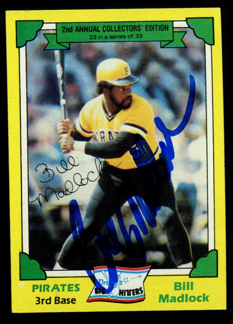 Bill Madlock #23 signed autograph auto 1982 Topps Drake's BIG HITTERS Card ~