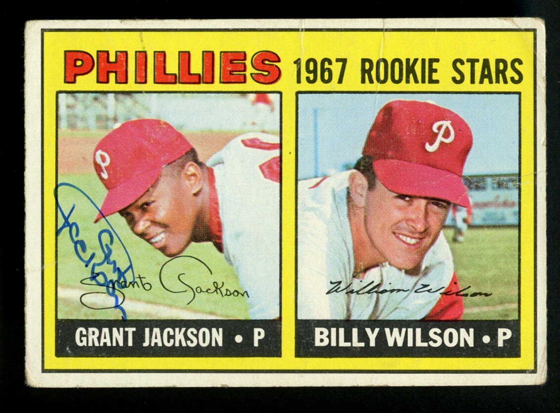 Grant Jackson #402 signed autograph auto 1967 Topps Baseball Trading Card