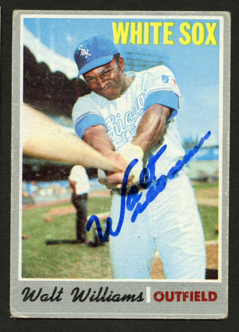 Walt Williams #395 signed autograph auto 1970 Topps Baseball Trading Card