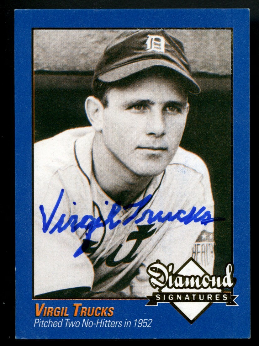 Virgil Trucks signed autograph auto 2009 Diamond Signatures Baseball Card ~
