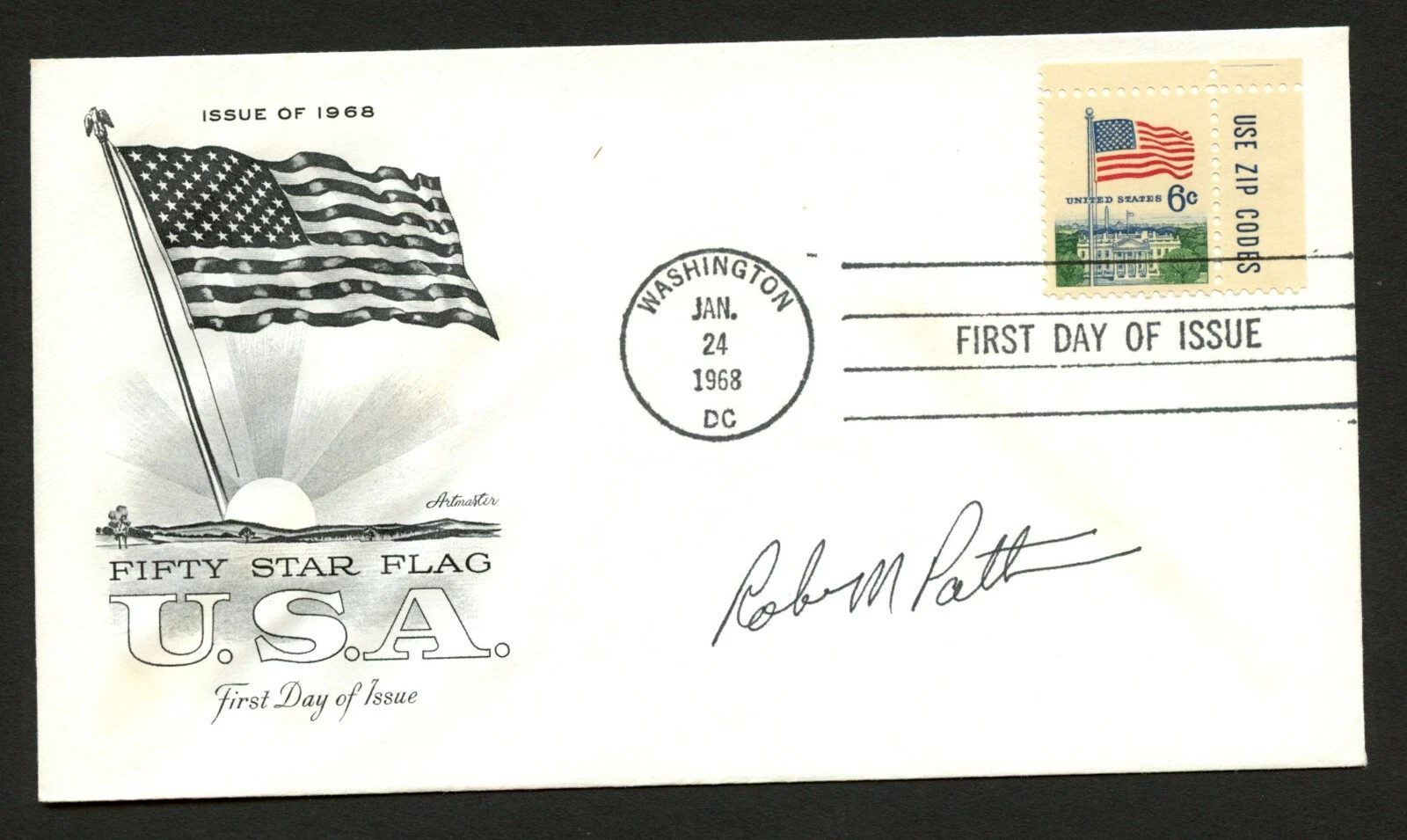 Robert Patterson signed autograph FDC Medal of Honor Recipient US Army Vietnam