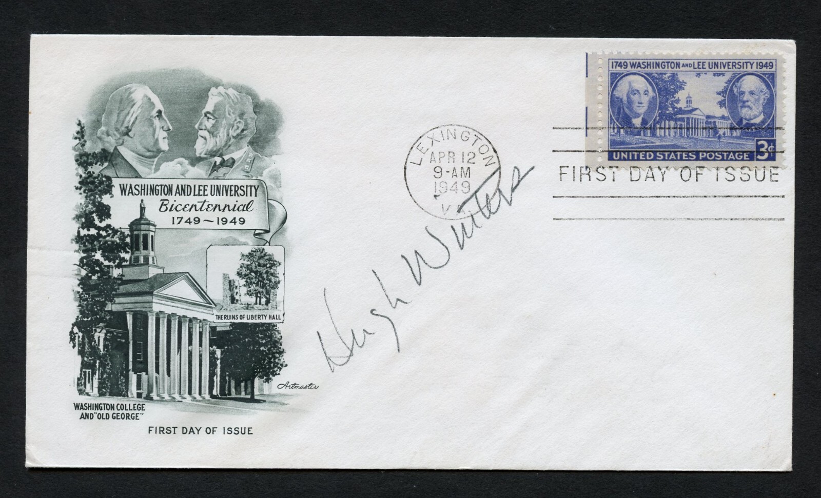Theodore Hugh Winters d2008 signed autograph auto First Day Cover WWII ACE USN
