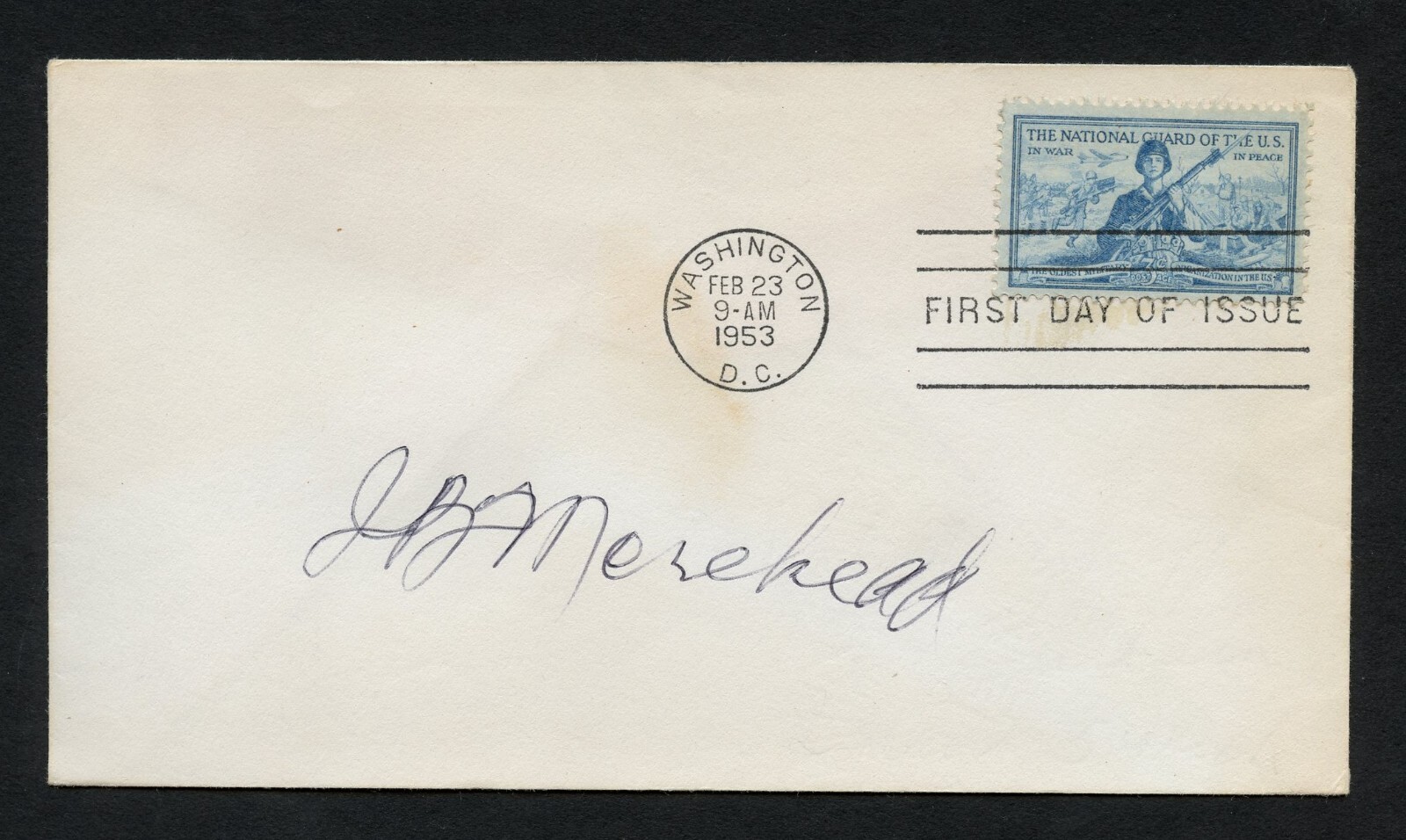 James B. Morehead d2012 signed autograph auto First Day Cover WWII ACE USAF
