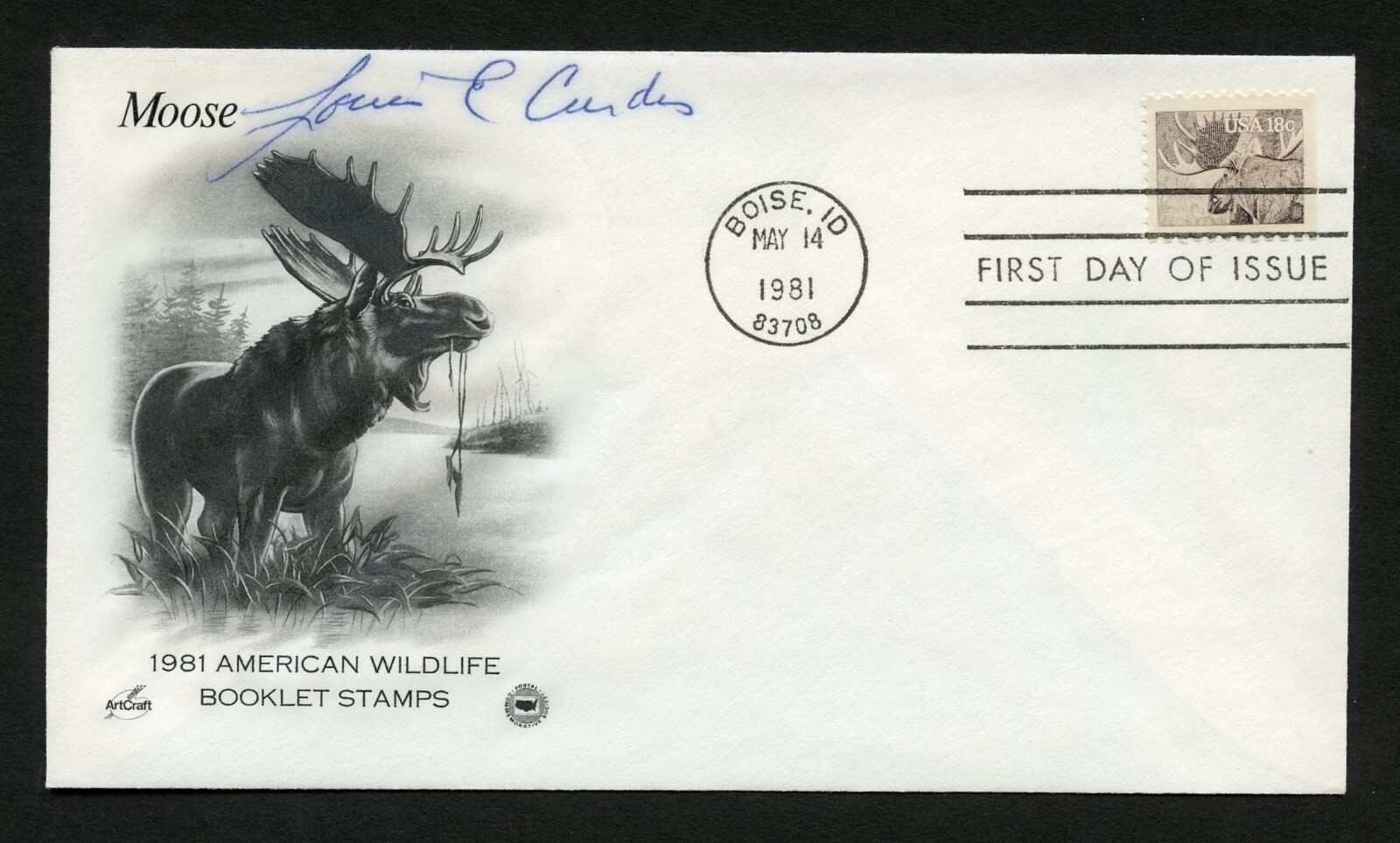 Louis E. Curdes d1995 signed autograph auto First Day Cover WWII USAAF