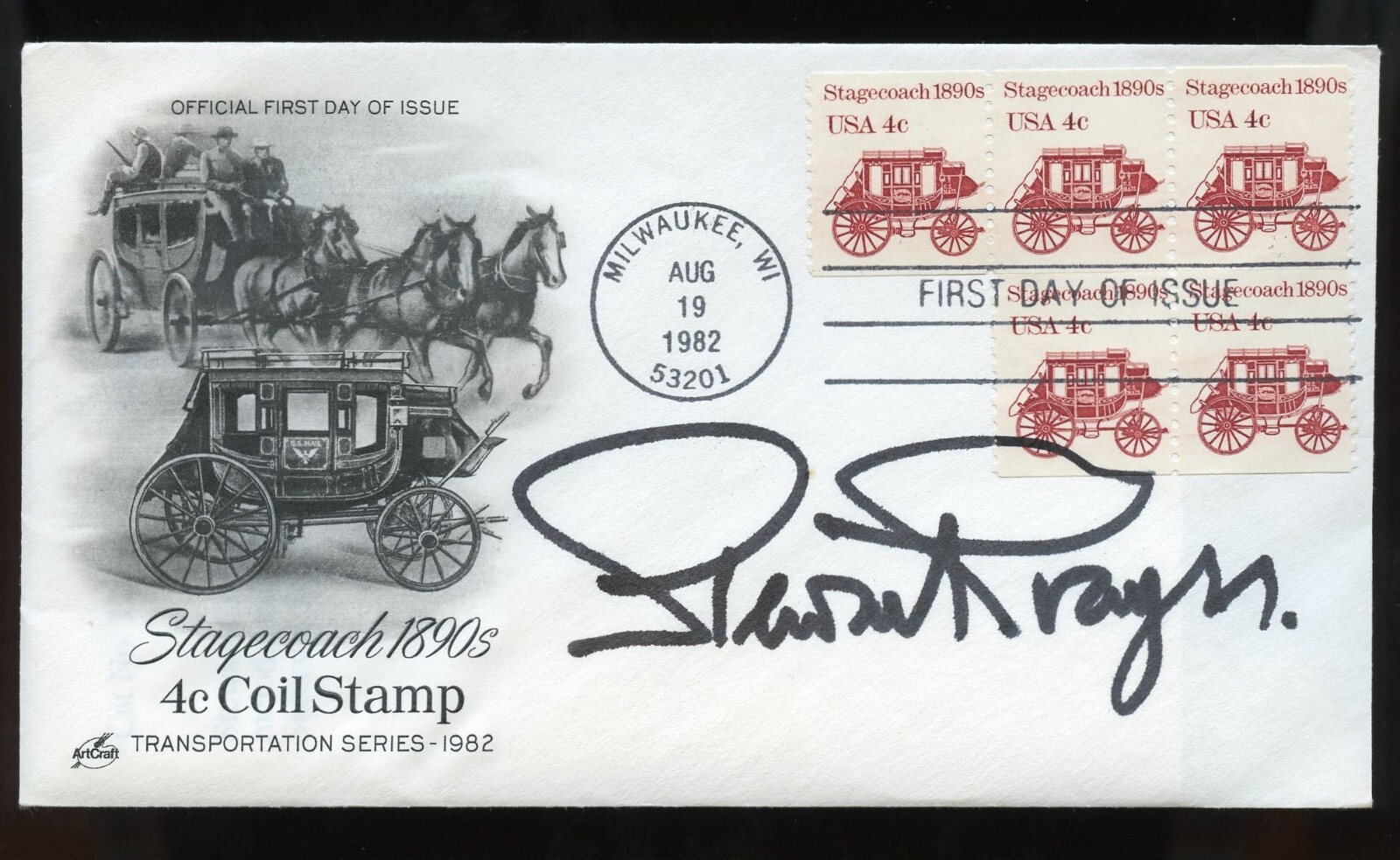 Stewart Granger d1993 signed autograph auto Actor in Gainsborough melodramas FDC