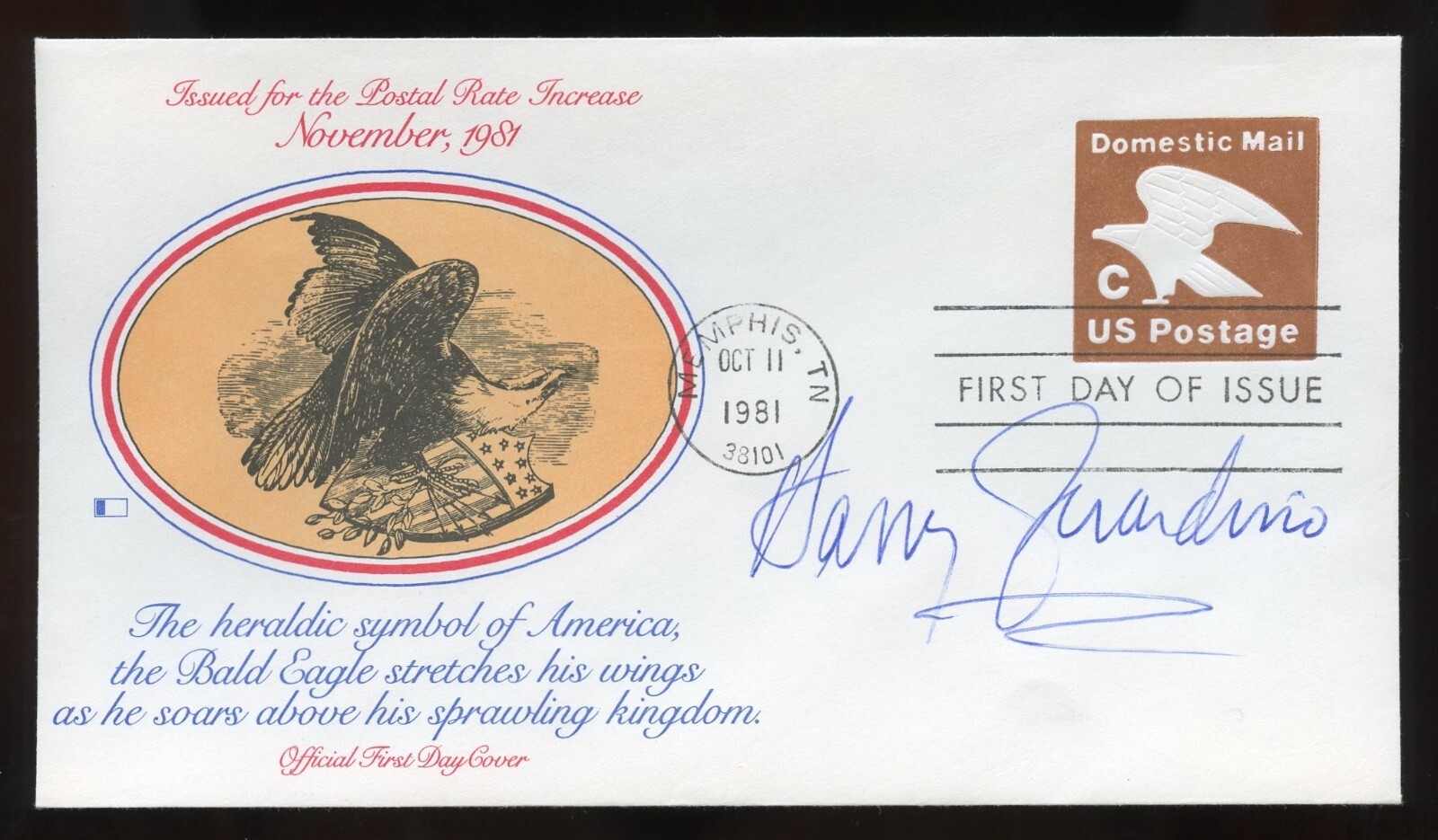 Harry Guardino d1995 signed autograph auto Actor One More River First Day Cover