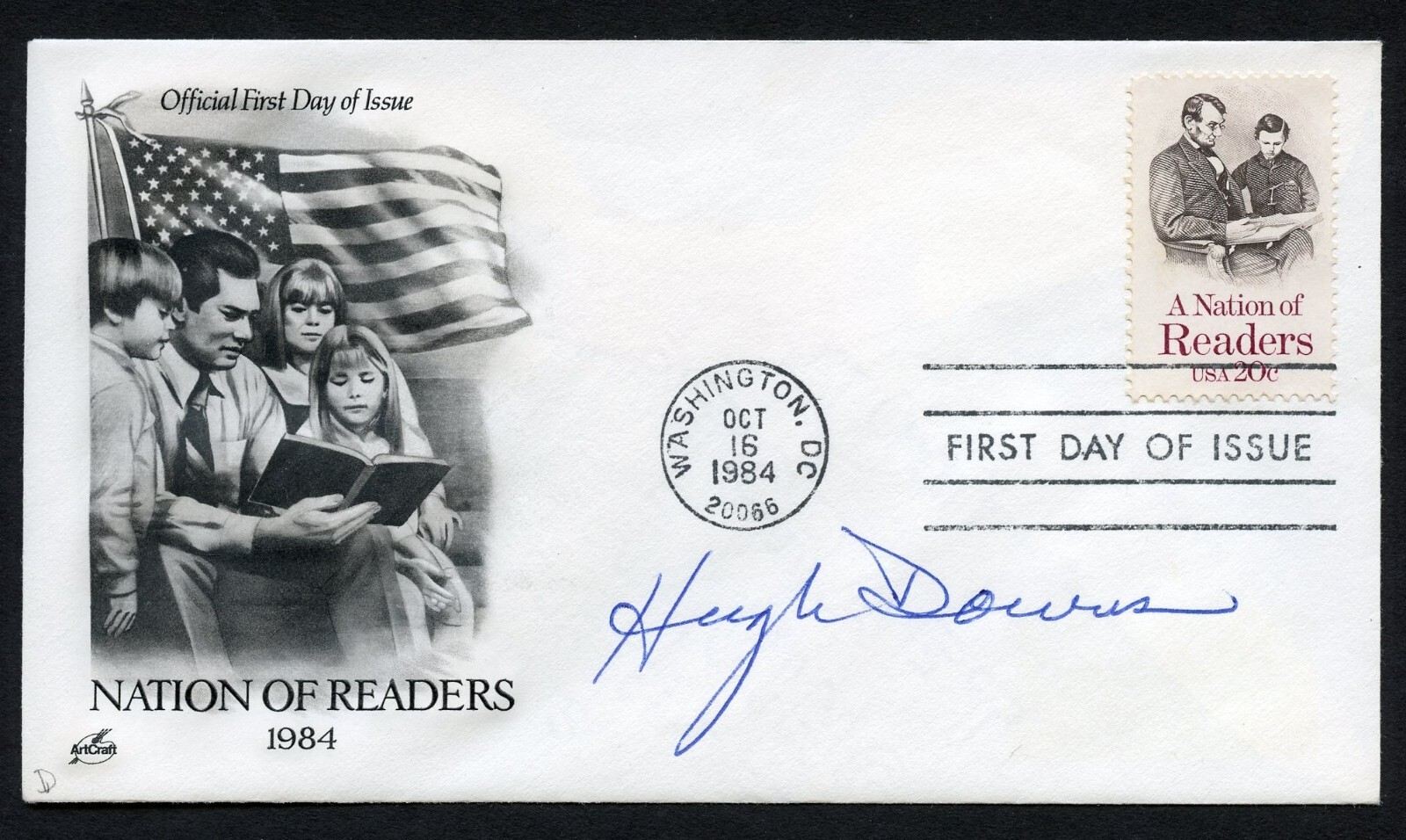 Hugh Downs d2020 signed autograph auto Radio & TV Broadcaster First Day Cover
