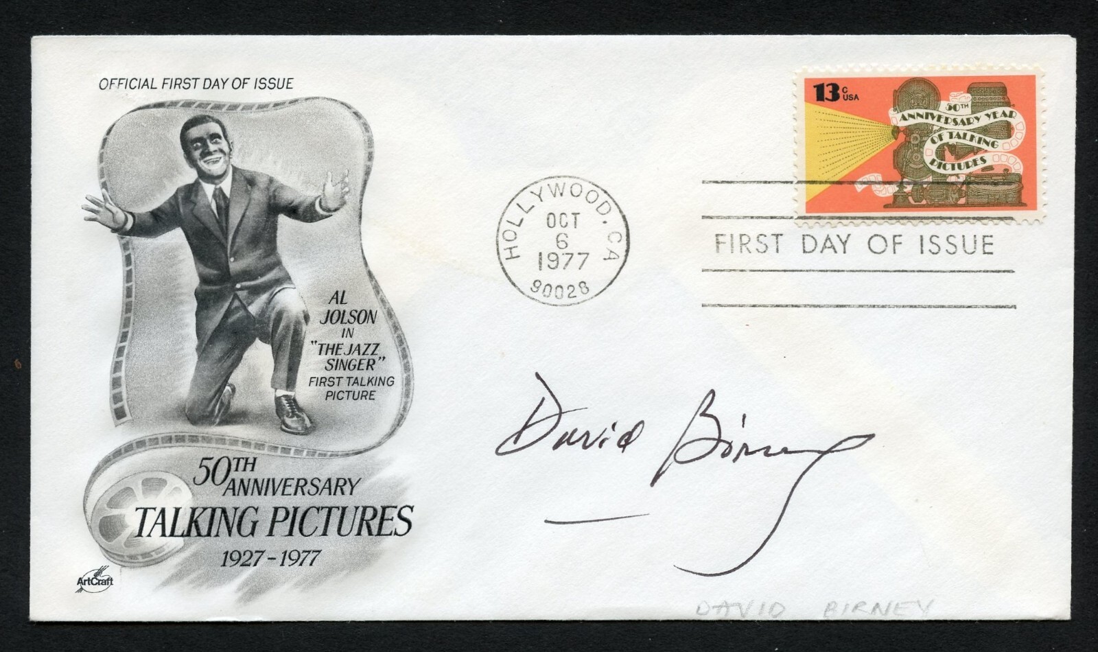 David Birney d2022 signed autograph auto Actor Serpico First Day Cover