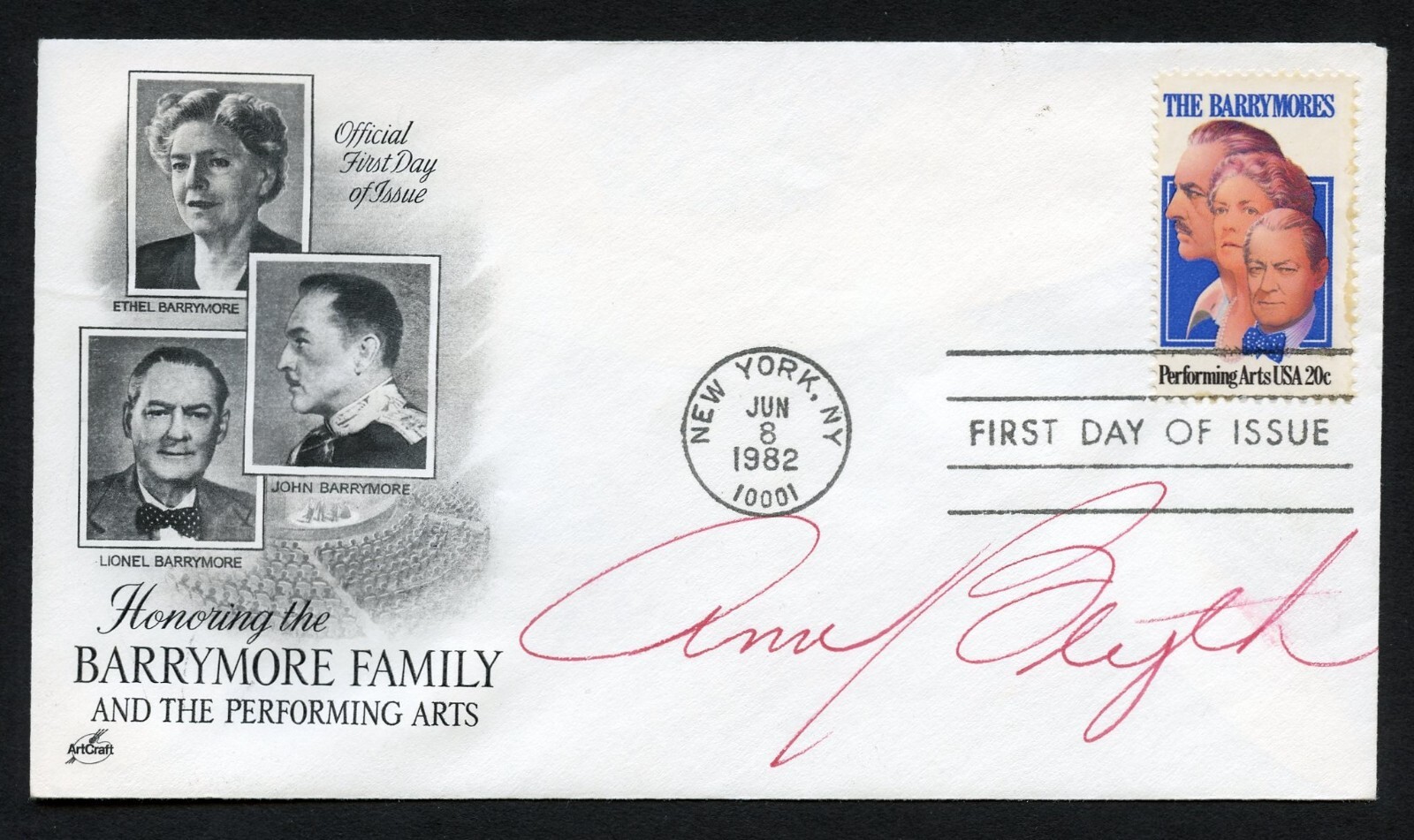 Ann Blyth signed autograph auto Actress Mildred Pierce First Day Cover