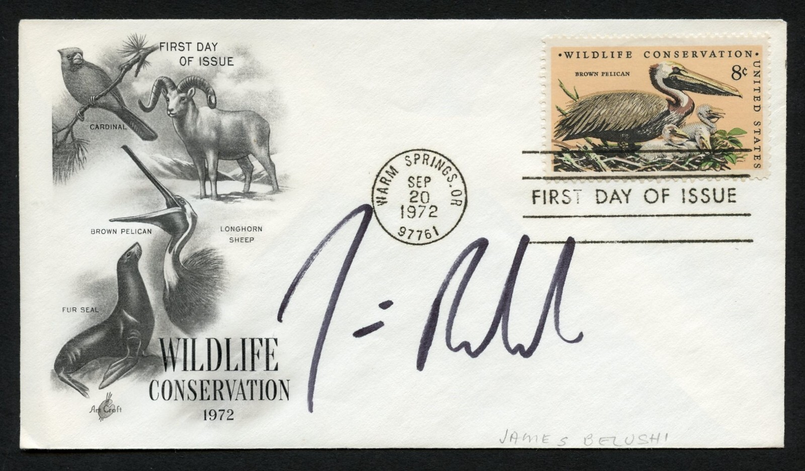 James Belushi signed autograph auto Actor According to Jim First Day Cover