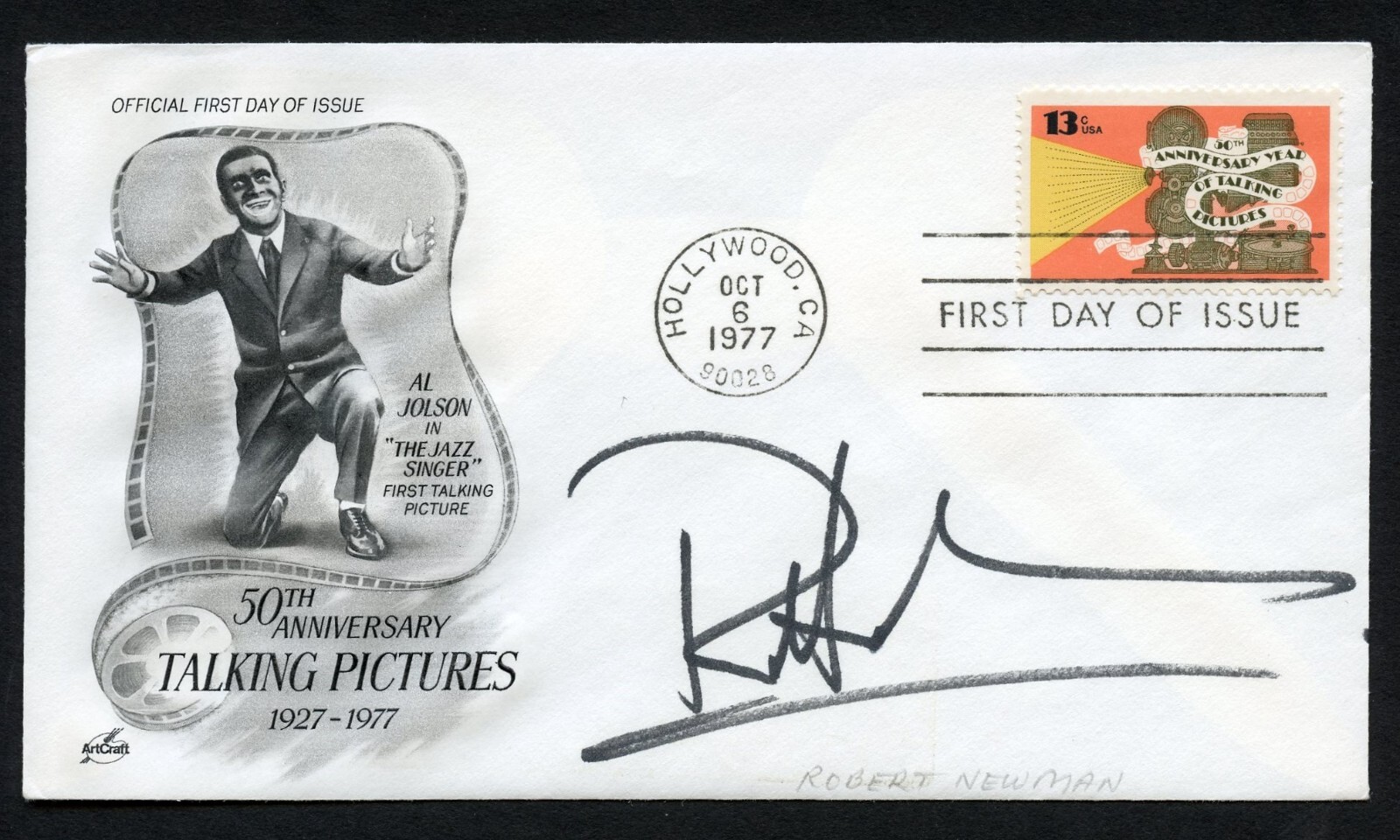 Robert Newman signed autograph Actor Joshua Lewis Soap Opera Guiding Light FDC