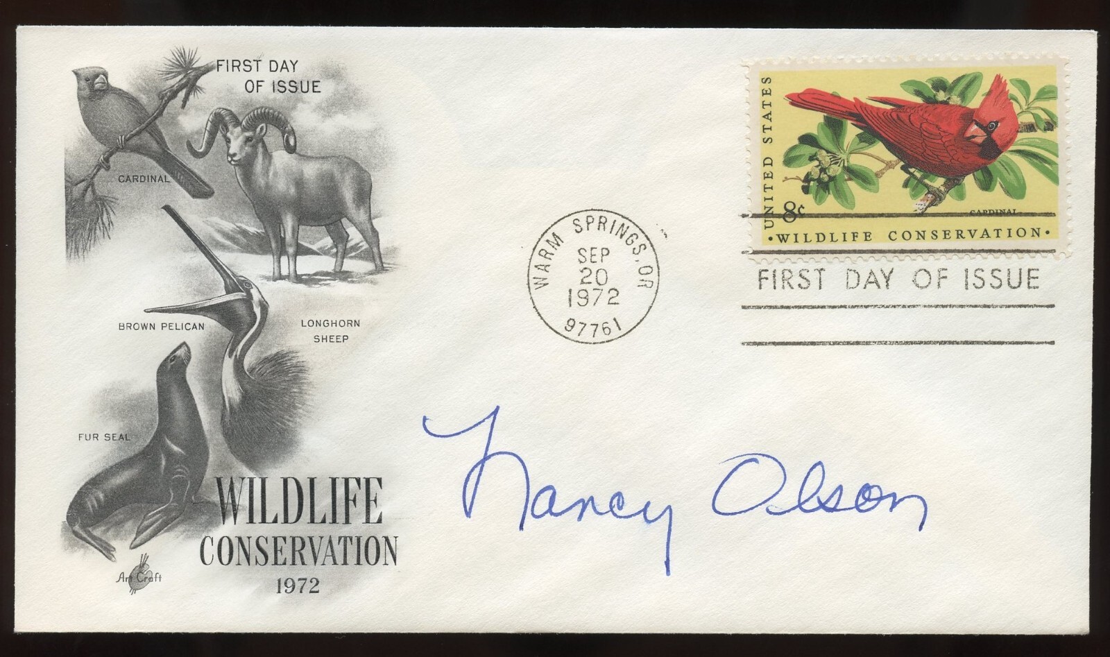 Nancy Olson signed autograph American Actress Best Role in Sunset Boulevard FDC
