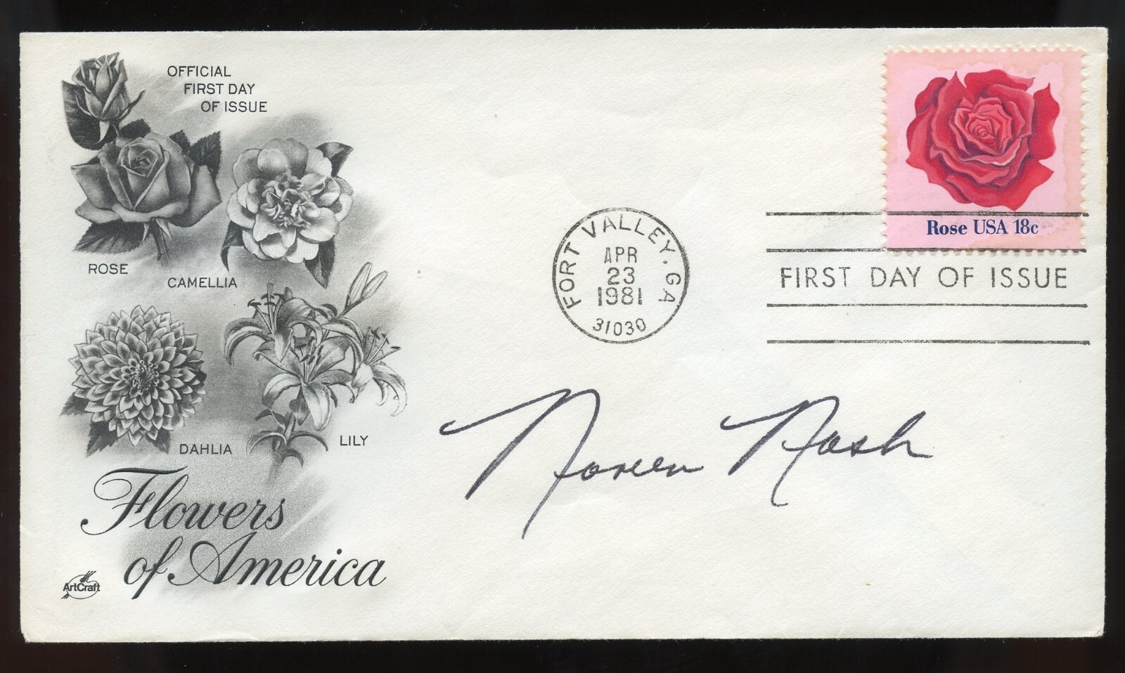 Noreen Nash signed autograph auto American Film TV Actress The Red Stallion FDC