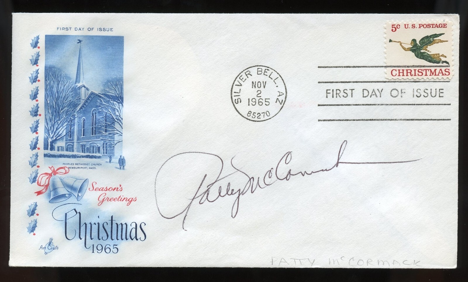 Patty McCormack signed autograph Actress as Rhoda Penmark on The Bad Seed FDC