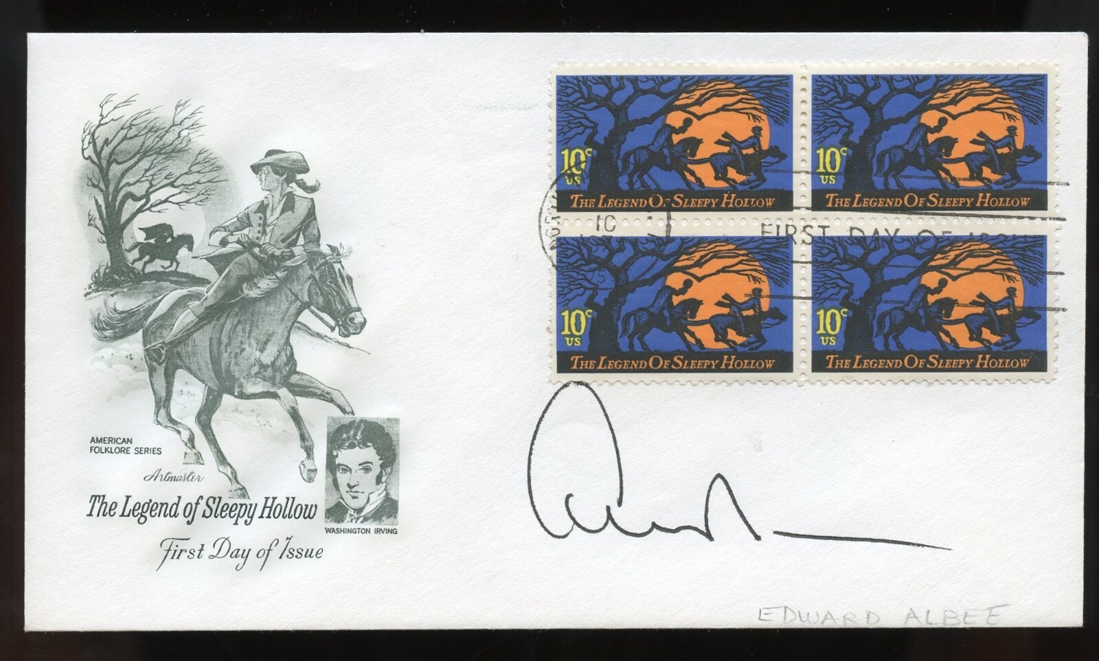 Edward Albee d2016 signed autograph Playwright The Zoo Story First Day Cover BAS