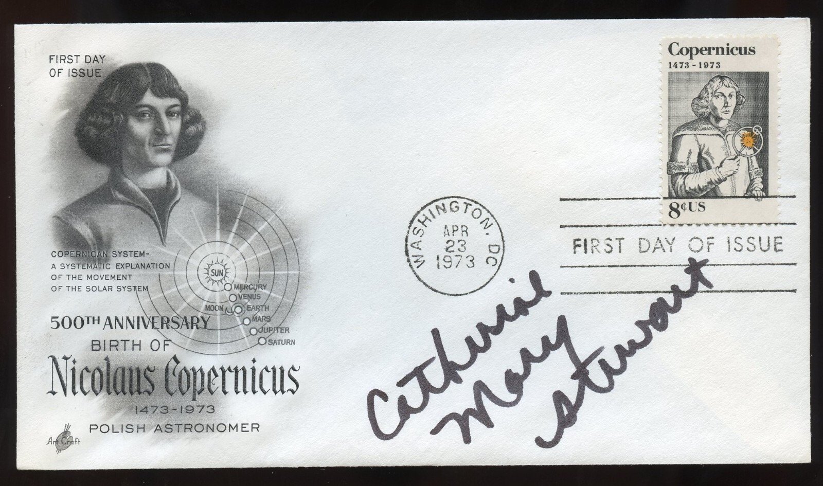 Catherine Mary Stewart d1993 signed auto Canadian Actress Days of Our Lives FDC