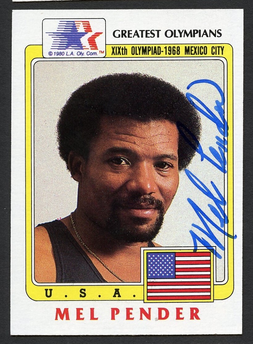 Mel Pender #65 signed autograph auto 1983 Topps Greatest Olympians Card