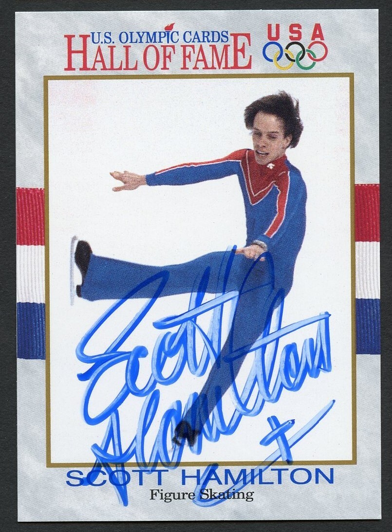 Scott Hamilton #46 signed autograph auto 1991 Impel Olympic Hall of Fame Card