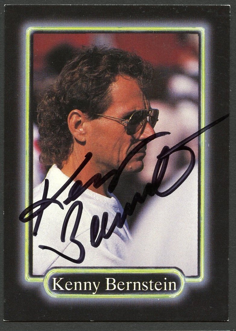 Kenny Bernstein #81 signed autograph auto 1990 Maxx NASCAR Racing Trading Card