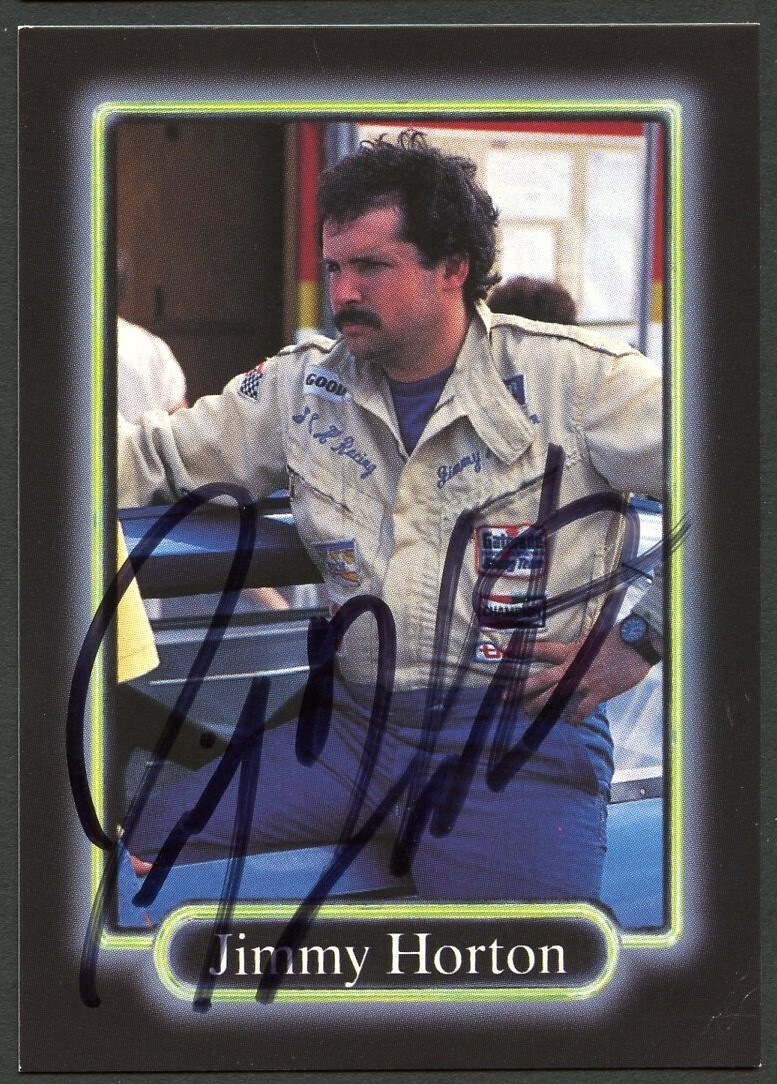Jimmy Horton #80 signed autograph auto 1990 Maxx NASCAR Racing Trading Card