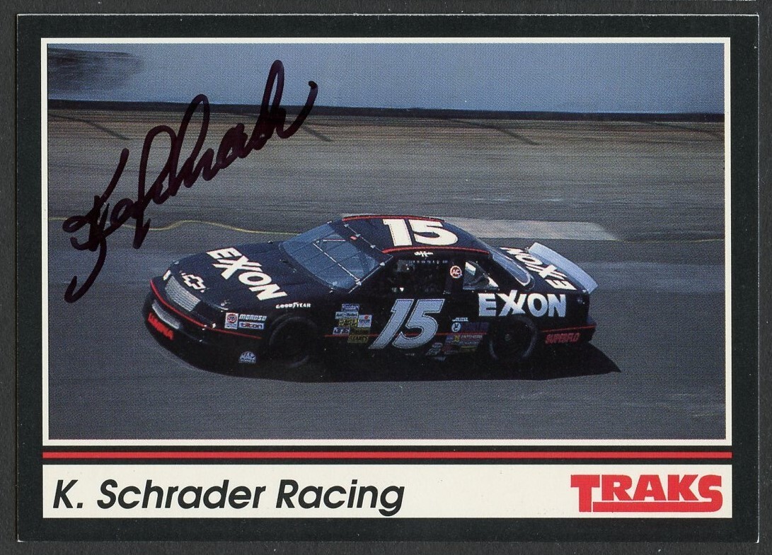 Ken Schrader #127 signed autograph auto 1991 Traks NASCAR Racing Trading Card