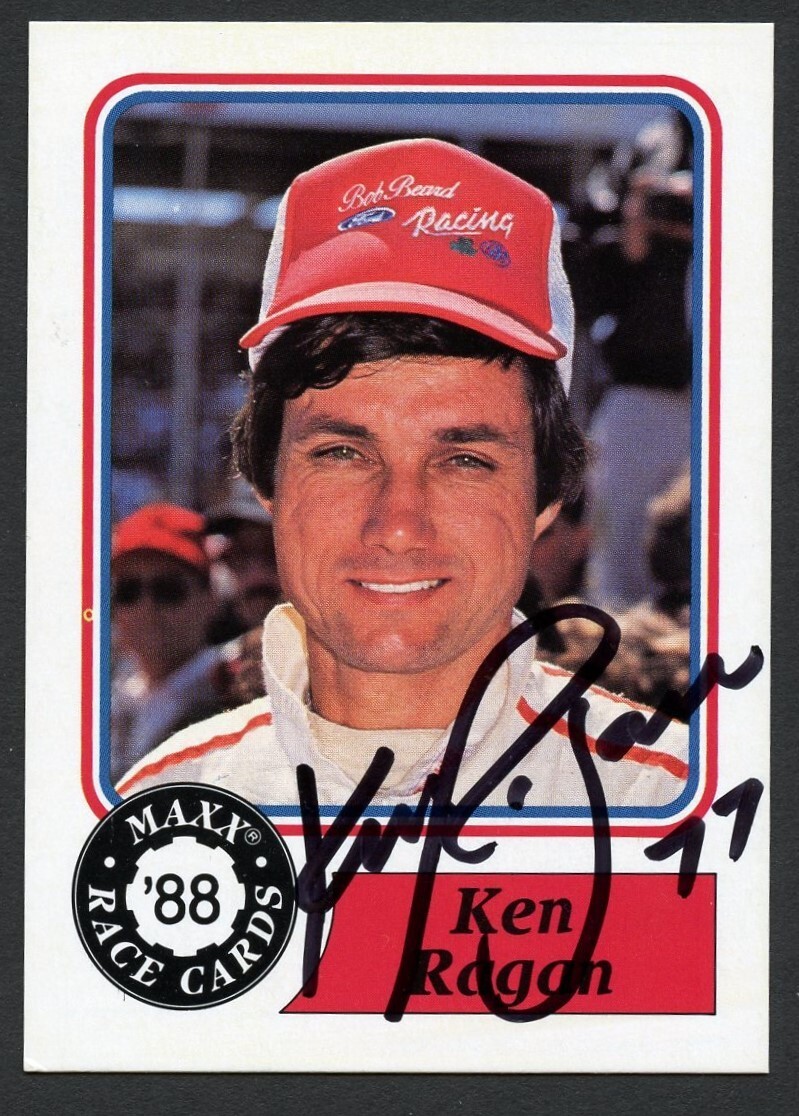 Ken Ragan #51 signed autograph auto 1988 Maxx NASCAR Racing Trading Card