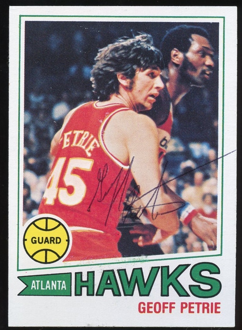 Geoff Petrie #46 signed autograph auto 1977-78 Topps Basketball Trading Card