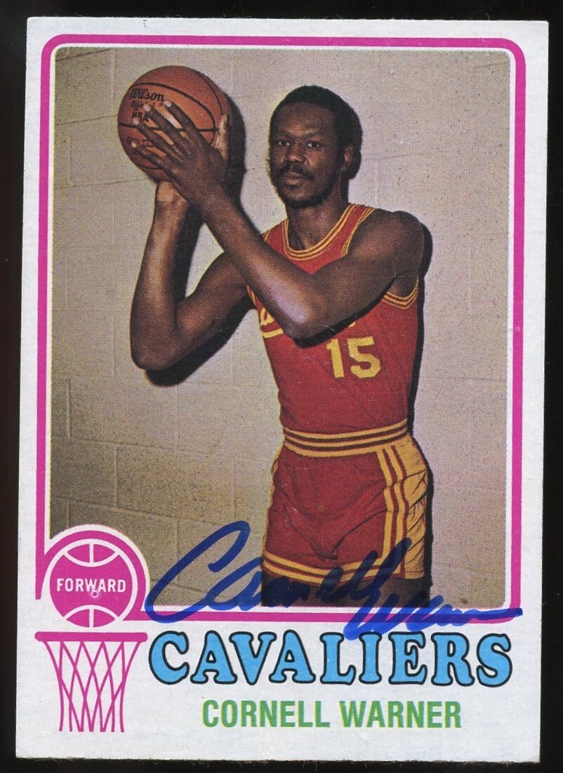 Cornell Warner #12 signed autograph auto 1973-74 Topps Basketball Trading Card