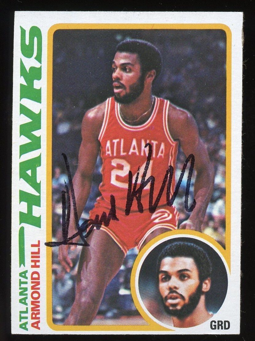 Armond Hill #70 signed autograph auto 1978-79 Topps Basketball Trading Card