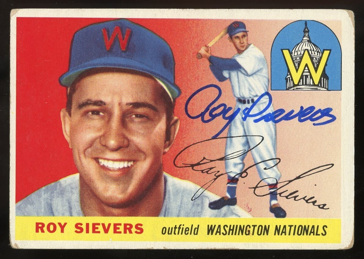 Roy Sievers #16 signed autograph auto 1955 Topps Baseball Trading Card