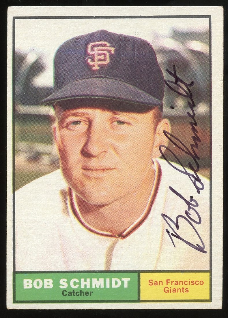 Bob Schmidt #31 signed autograph auto 1961 Topps Baseball Trading Card