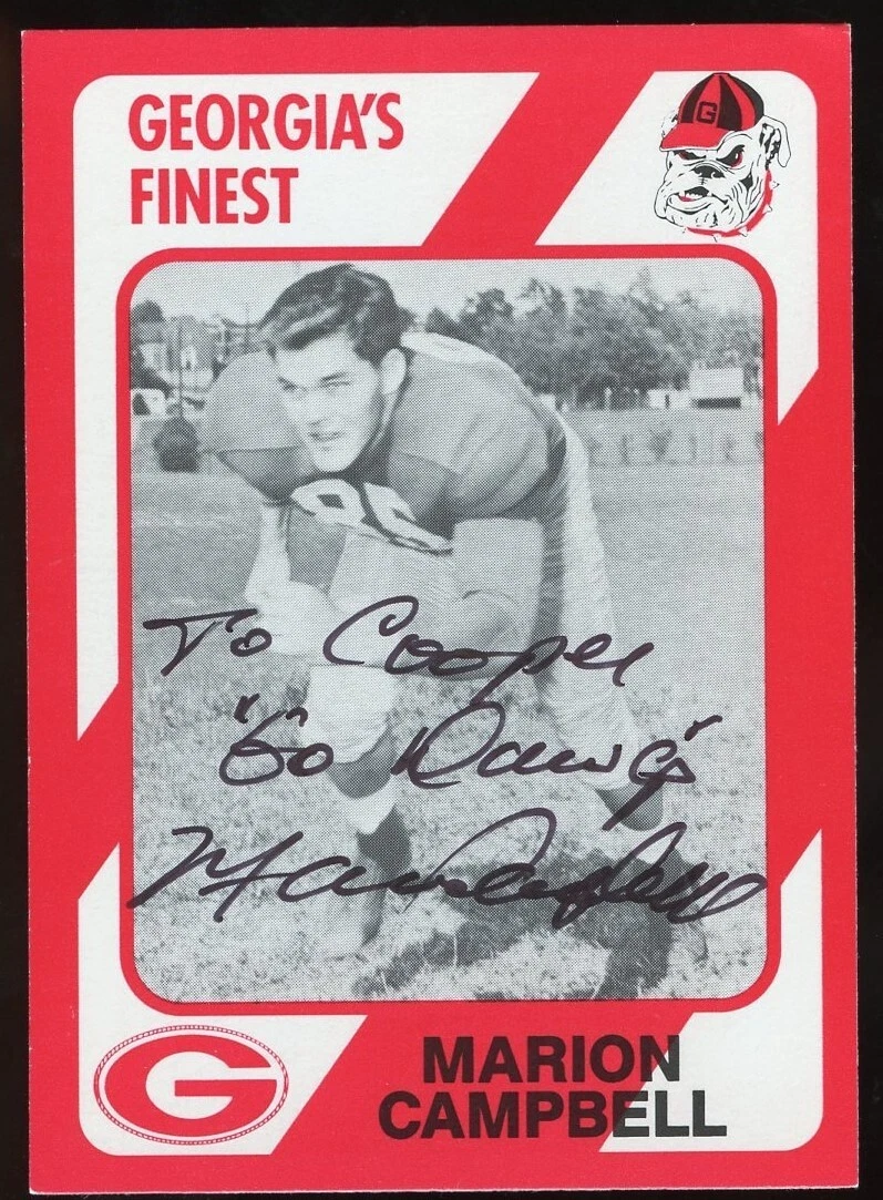 Marion Campbell signed autograph 1989 Georgia Finest Collegiate Collection Card