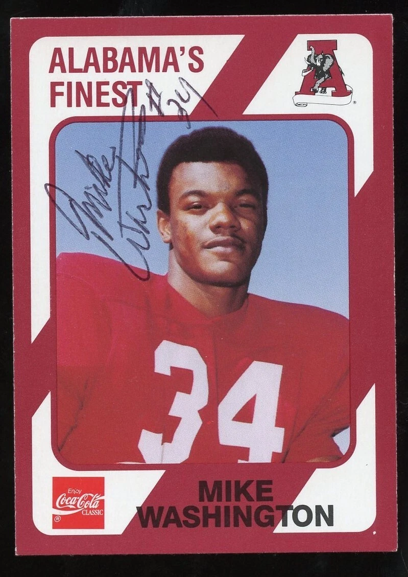 Mike Washington #56 signed autograph Alabama's Finest Collegiate Collection Card