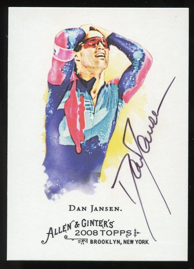 Dan Jansen #92 signed autograph 2008 Topps Allen & Ginter's Card