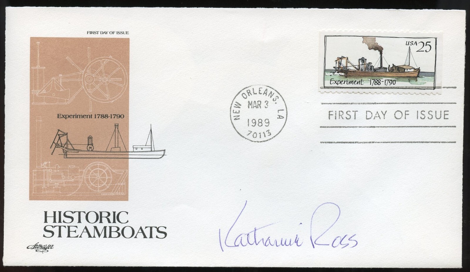 Katharine J. Ross signed autograph auto American Stage TV Actress & Author FDC