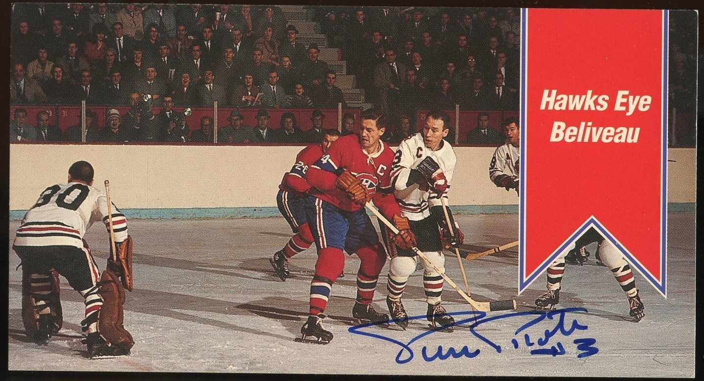 Pierre Pilote #159 signed autograph 1994 Parkhurst Tall Boy Set 1964-65 Card
