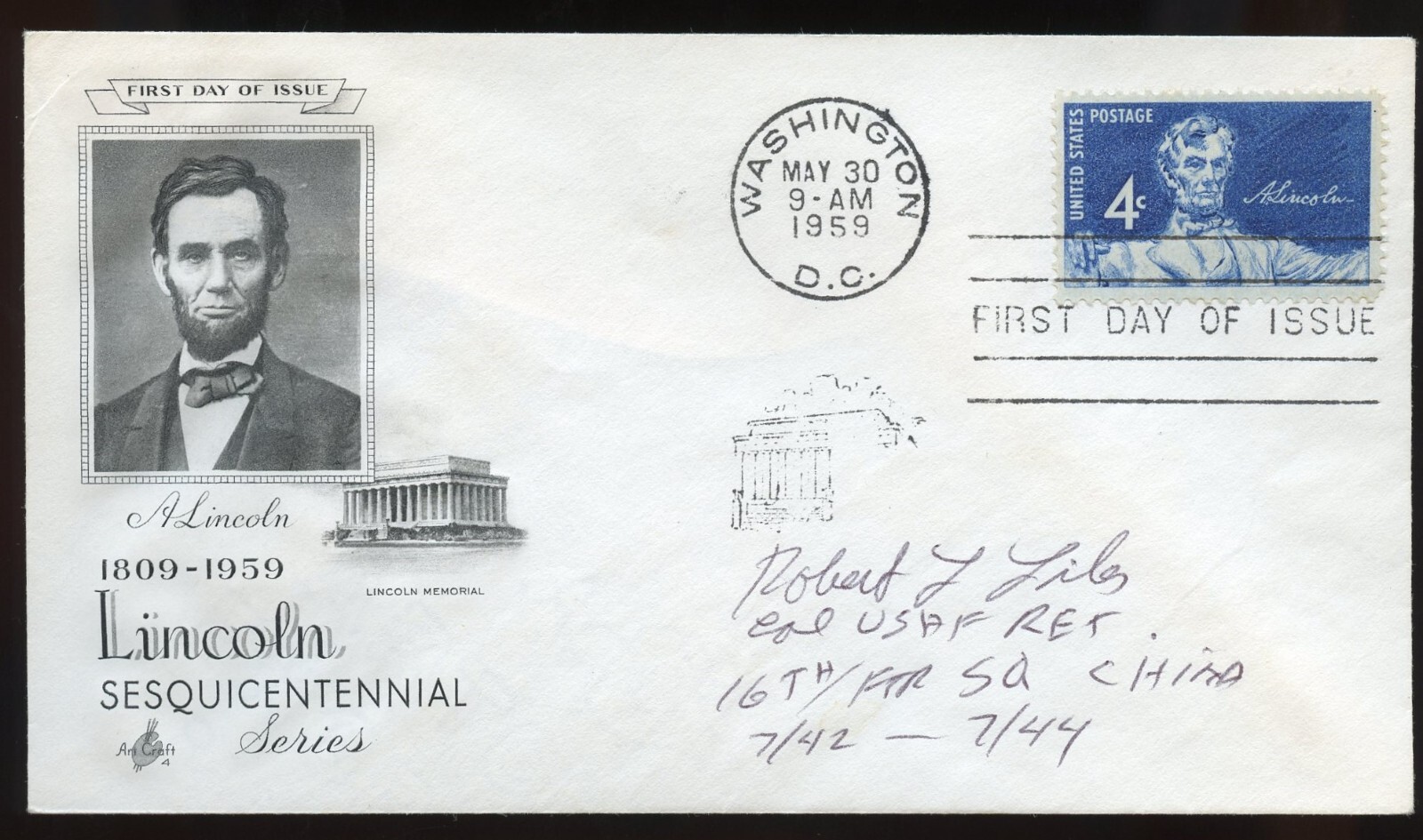 Robert L. Liles d2013 signed autograph auto First Day Cover WWII ACE USAAF