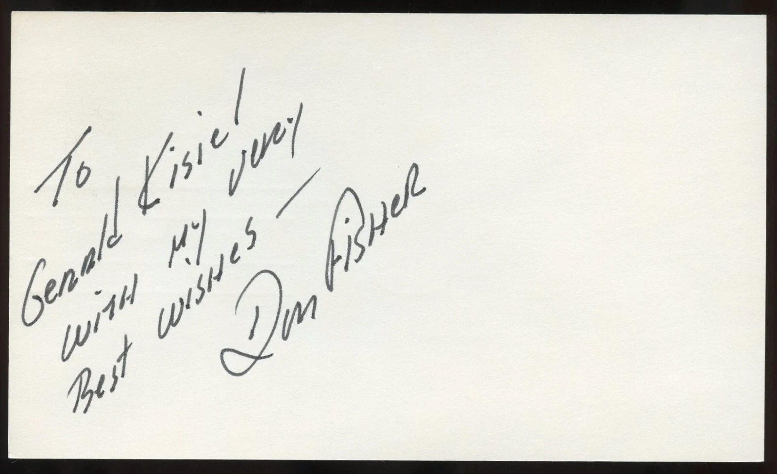 Donald A. Fisher d1999 signed autograph FDC Postal Card MOH Recipient USMC WWII