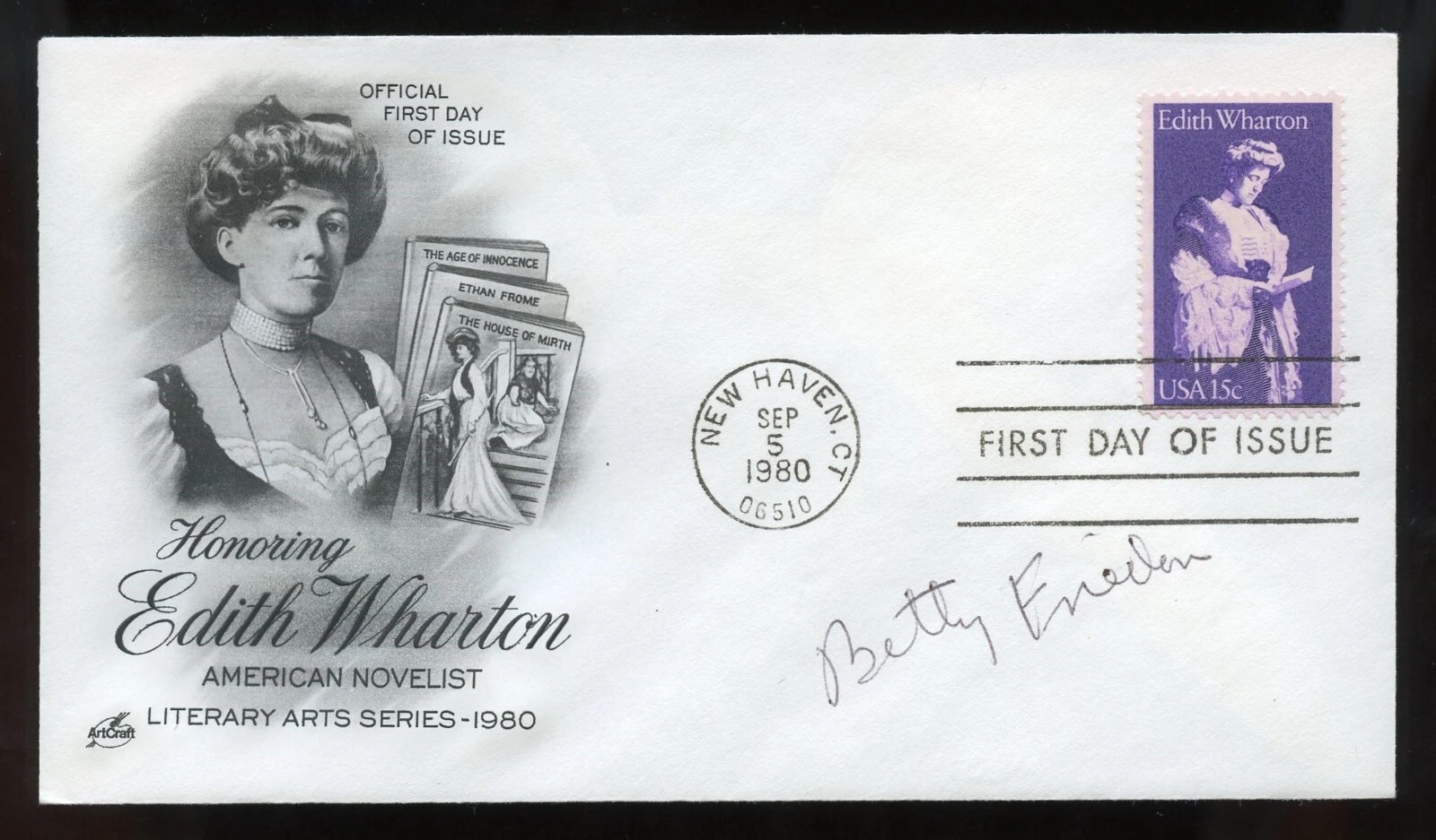 Betty Friedan d2006 signed autograph auto Feminist Writer Feminine Mystique FDC