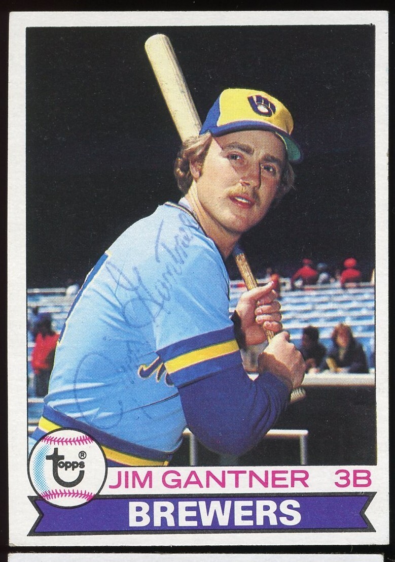 Jim Gantner #154 signed autograph auto 1979 Topps Baseball Trading Card
