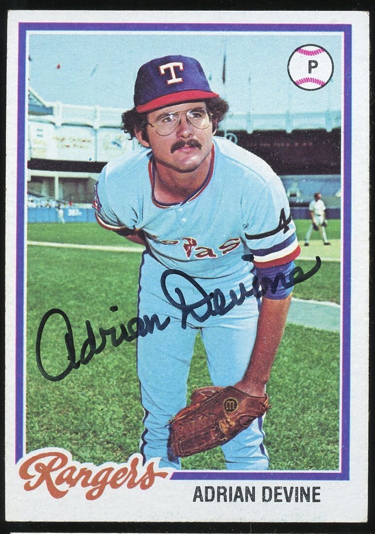 Adrian Devine #92 signed autograph auto 1978 Topps Baseball Trading Card