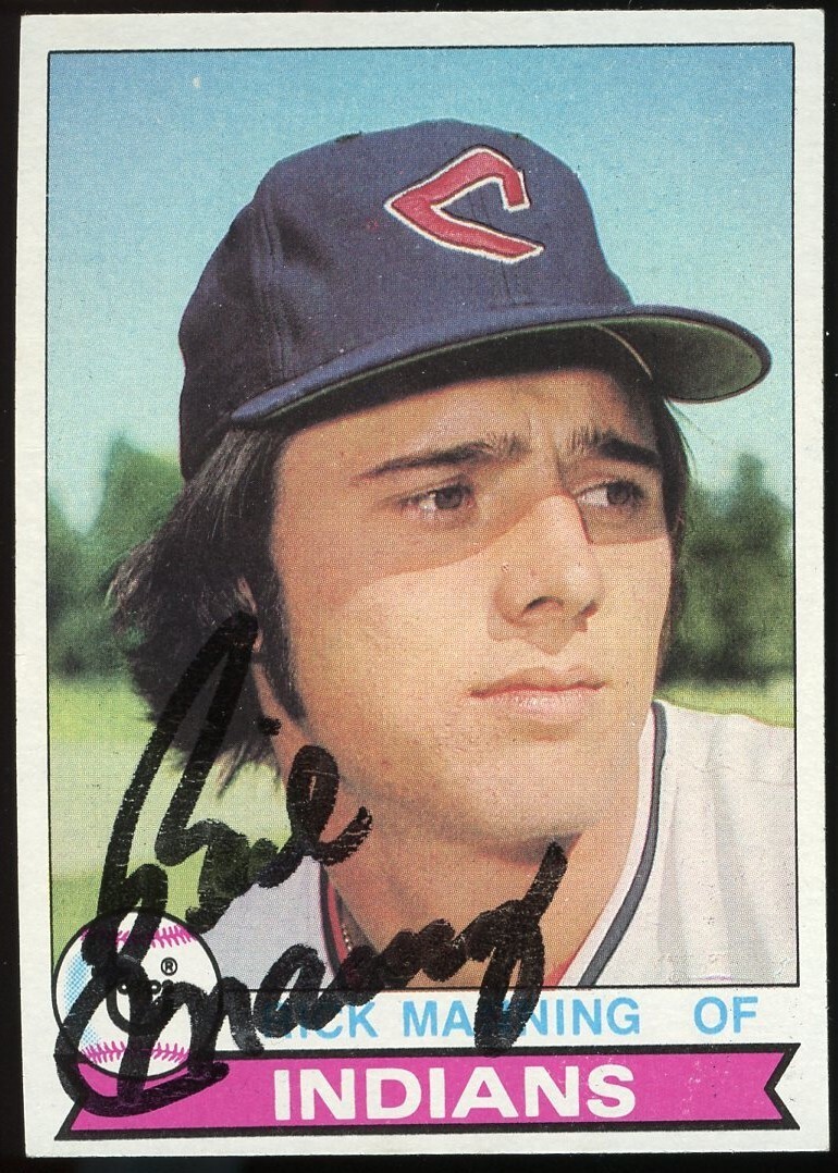 Rick Manning #425 signed autograph auto 1979 Topps Baseball Trading Card