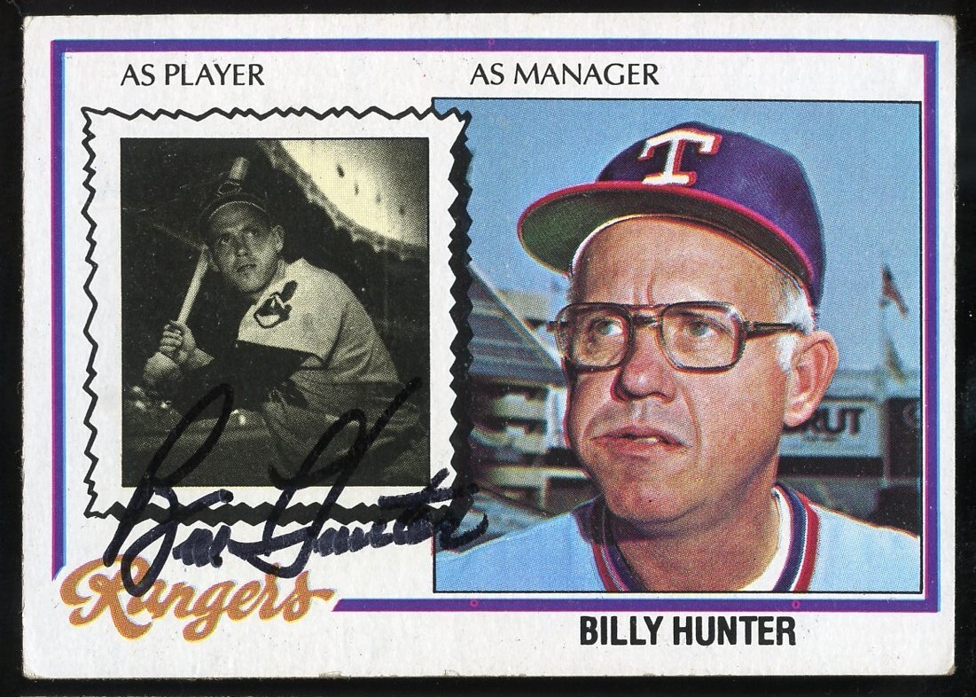 Billy Hunter #548 signed autograph auto 1978 Topps Baseball Trading Card