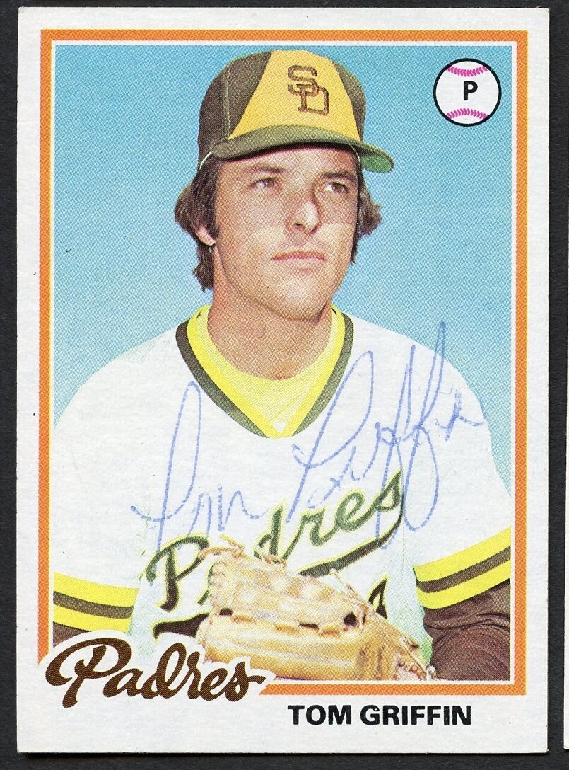 Tom Griffin #318 signed autograph auto 1978 Topps Baseball Trading Card