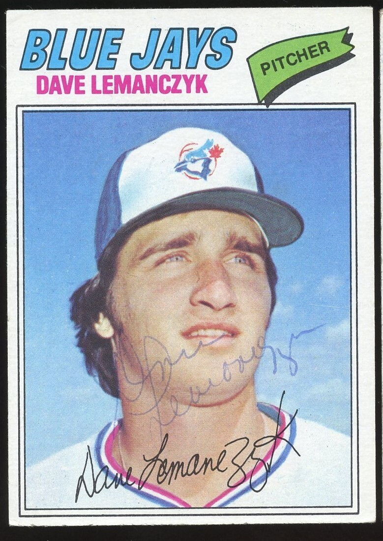 Dave Lemanczyk #611 signed autograph auto 1977 Topps Baseball Trading Card