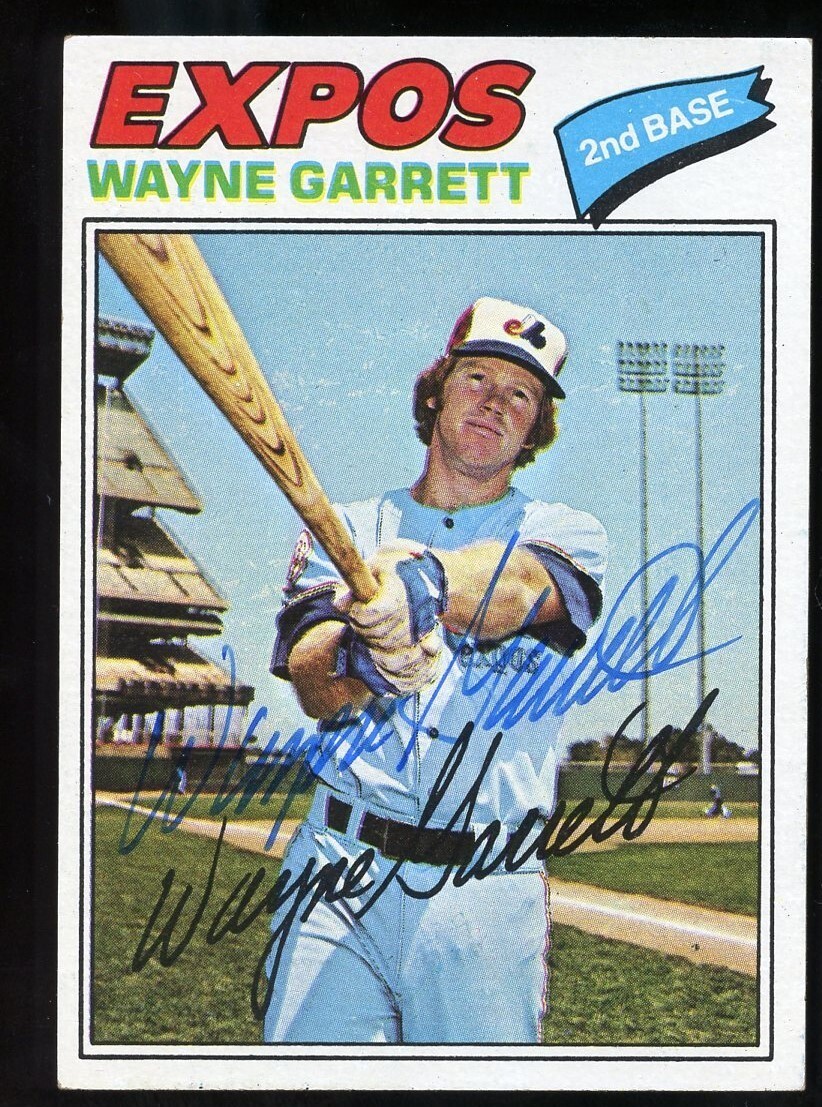 Wayne Garrett #417 signed autograph auto 1977 Topps Baseball Trading Card