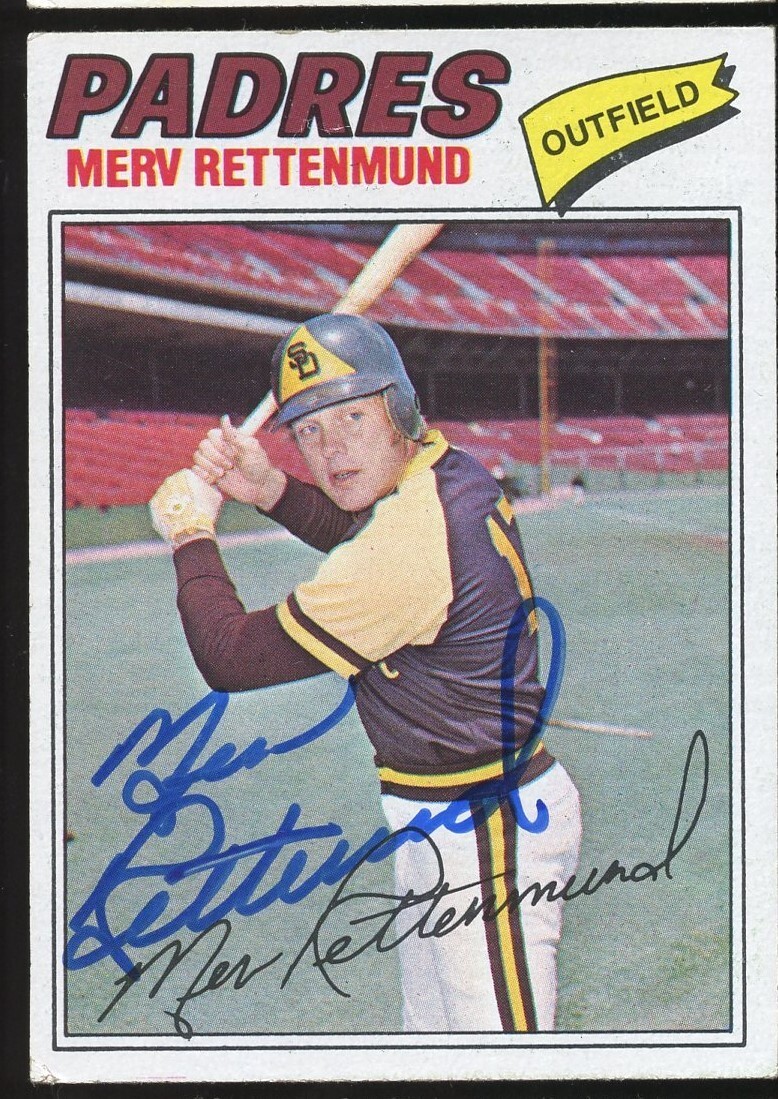 Merv Rettenmund #659 signed autograph auto 1977 Topps Baseball Trading Card