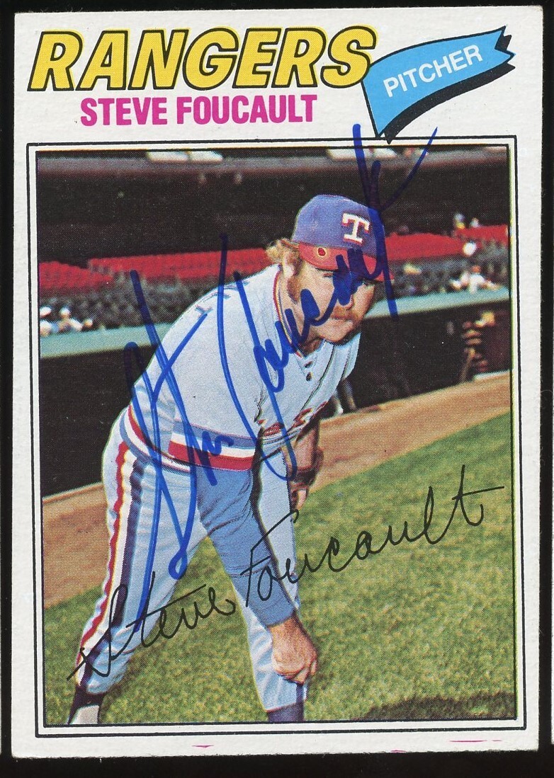 Steve Foucault #459 signed autograph auto 1977 Topps Baseball Trading Card