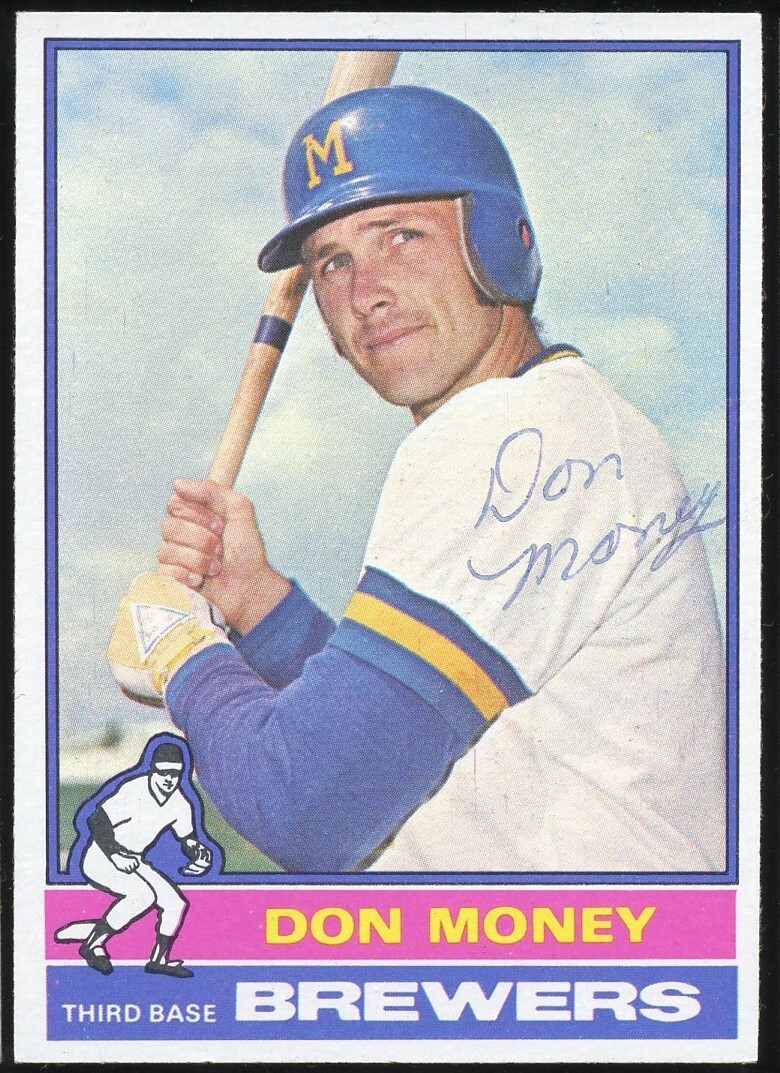 Don Money #402 signed autograph auto 1976 Topps Baseball Trading Card