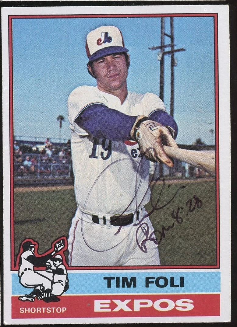 Tim Foli #397 signed autograph auto 1976 Topps Baseball Trading Card